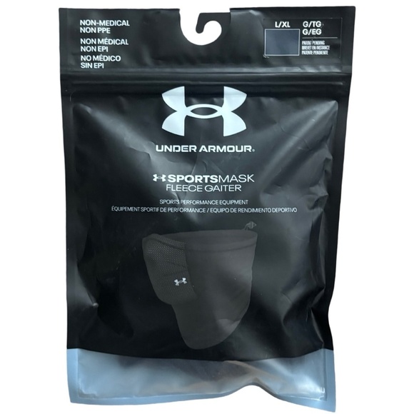 NWT Under Armour Sportsmask Fleece Gaiter - Black - L/XL - Picture 1 of 1